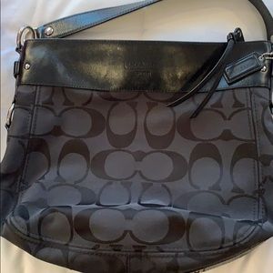 Black coach shoulder bag